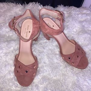 Kate Spade Pink Mauve Sandal Heels Size 9